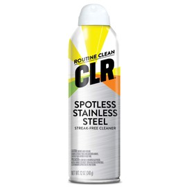 CLR Spot Free Stainless Steel Cleaner - Removes Water Marks, Fingerprints and Residue from Refrigerators, Dishwashers, Ovens and More, Streak Free Shine - 12 Ounce Spray Can (12 oz Spray (Pack of 1))