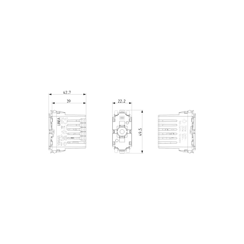 VIMAR 30802 Line Smart Switching Mechanism, Local or App Control,