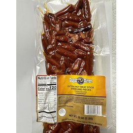 Sugar River Meat Snack Links Ends & Pieces 2 lbs (Extra Hot Meat Stick)