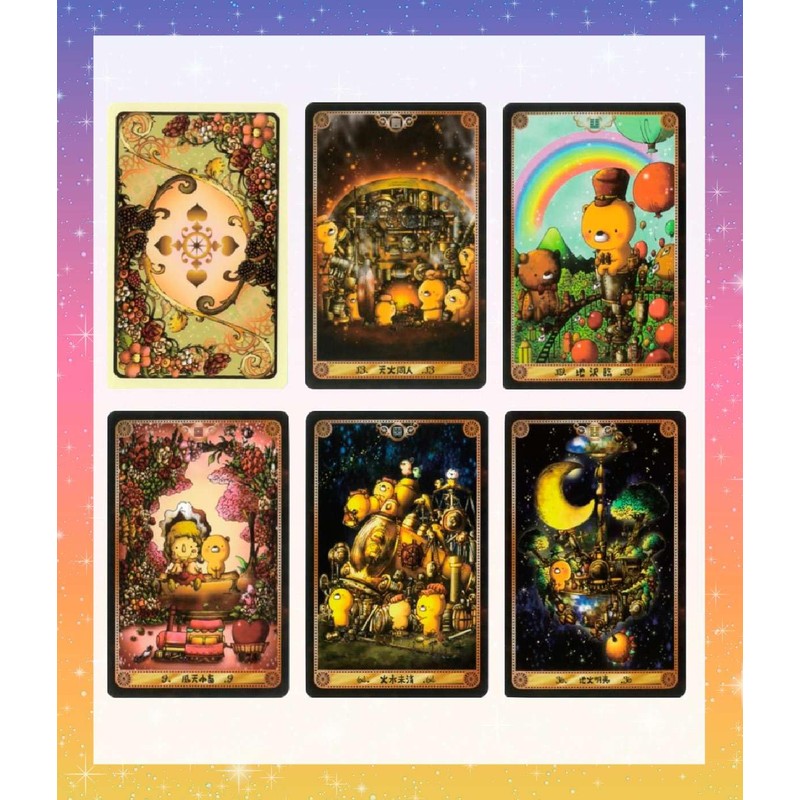 Kumachi Echin Express Japanese Instruction Manual Included Oracle Card, Tarot