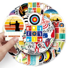 Archery Stickers 50 Pieces Cute Decoration for Car Laptop Skateboard Bicycle Moped Motorcycle Bicycle Computer Suitable for Adults Children Shoot an Arrow Aesthetic Sticker Set