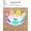 FHORAIN Weekly Pill Organiser, Cute, Round, Large Compartments, 7 Days