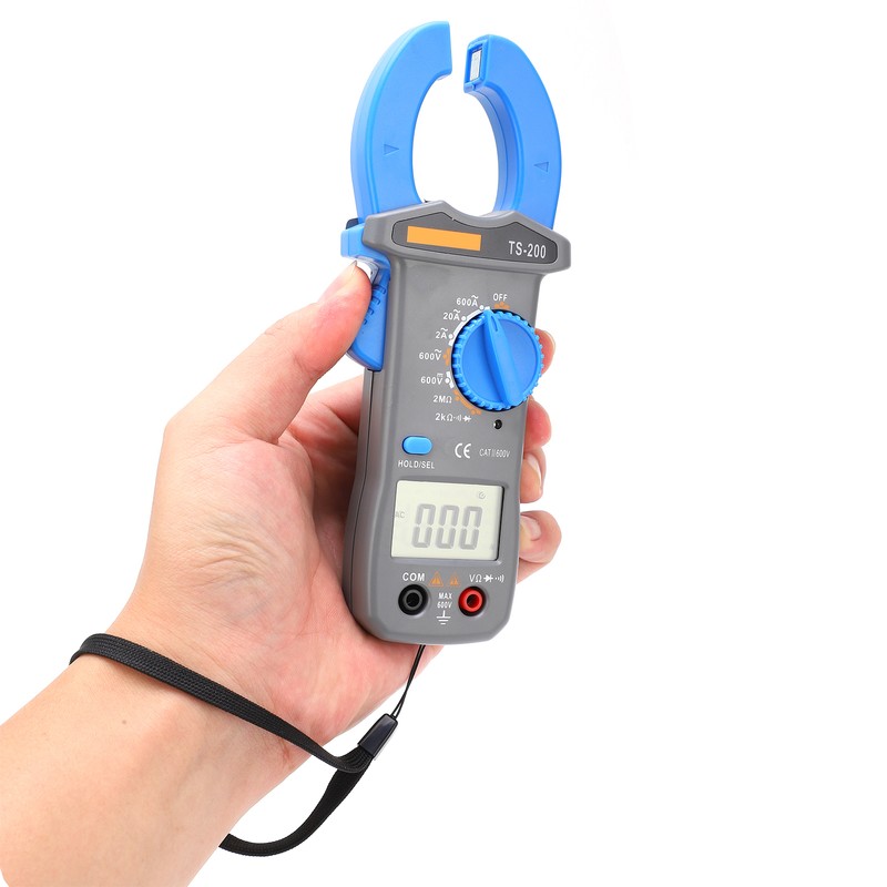 TS‑200 600A/600V High Accuracy Clamp Meter Anti Burn Multifunctional Digital