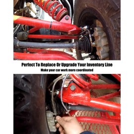 Líneas de freno delantero/trasero para Polaris RZR 800 S 4 RZR XP 4 900 570 de acero inoxidable trenzado de alta resistencia línea de freno delantero extendido también compatible con +4 pulgadas, 5