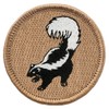 Skunk Patrol Patch - 2" Diameter Round Embroidered Patch (Hook-Fastener)