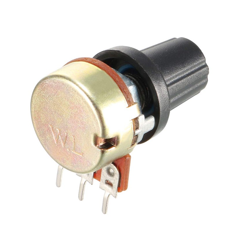 sourcing map 5Pcs 1K Ohm Variable Resistors Single Turn Rotary