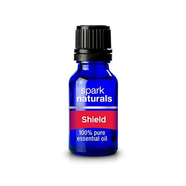 Shield 15ml - 100% Pure Essential Oil, Therapeutic Blend | Immune Boost Protective Aromatherapy, Support Healthy Immunity Function | Defense Against Germs & Sickness, Undiluted, Diffuser Ready