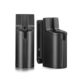 ULTRAFIRE Flashlight Holder for Duty Belt 2 Pack, Tactical Rotatable MOLLE Torch Holster Fits 1.06" - 1.18" Diameter Flashlights, Belt Clip Tactical Torch Carry Case for Police, Law Enforcement W65