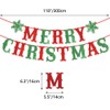 Yahpetes Merry Christmas Banner Christmas Party Decorations