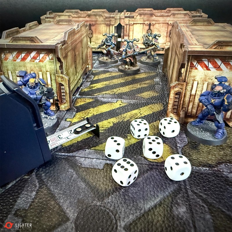 Lighter Creative 606mm x 703mm Gridded Battle Mat War-Gaming Mat
