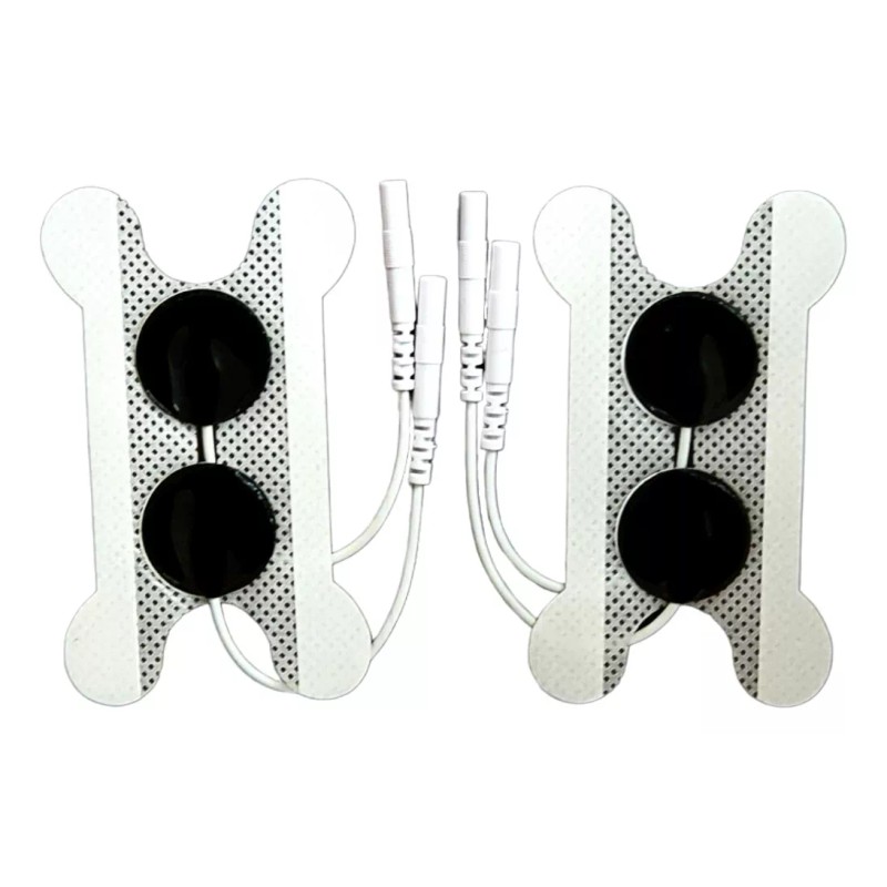 Zunzunta 2 Electrodos Parches De Doble Salida Con Gel 8.5