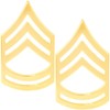 Army Chevron Rank: Brass Metal Finish Sergeant 1st Class SFC E7 Pin On