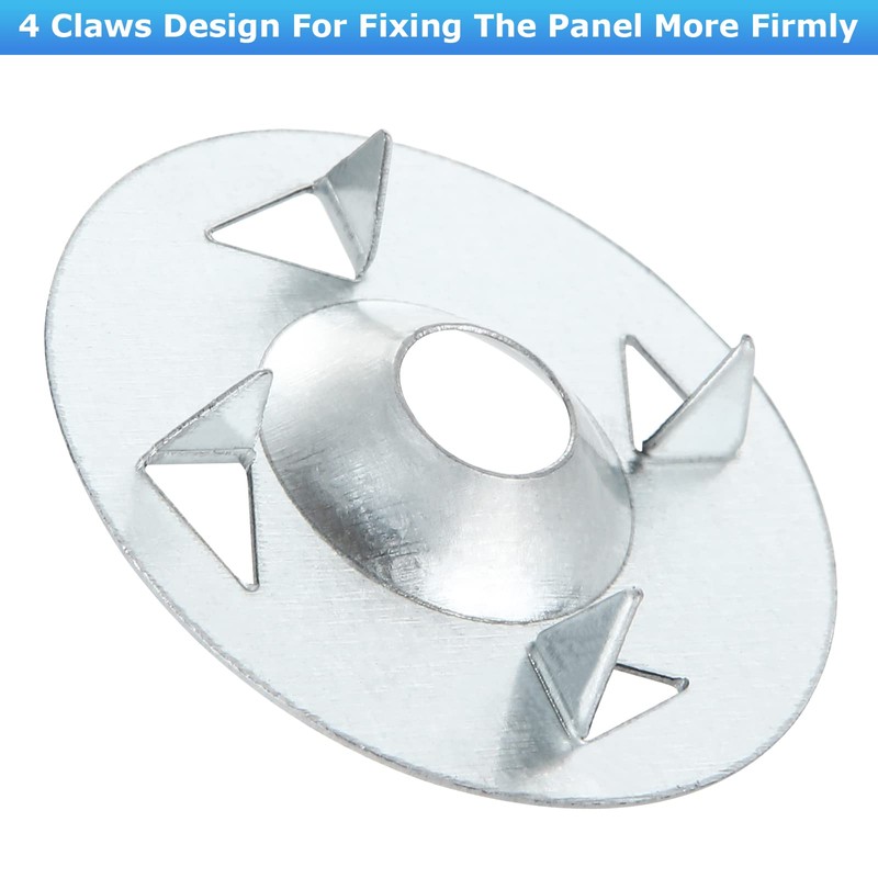 LOLYSIC 500 PCS Washers, 28mm Tile Backer Board Washers, Galvanised