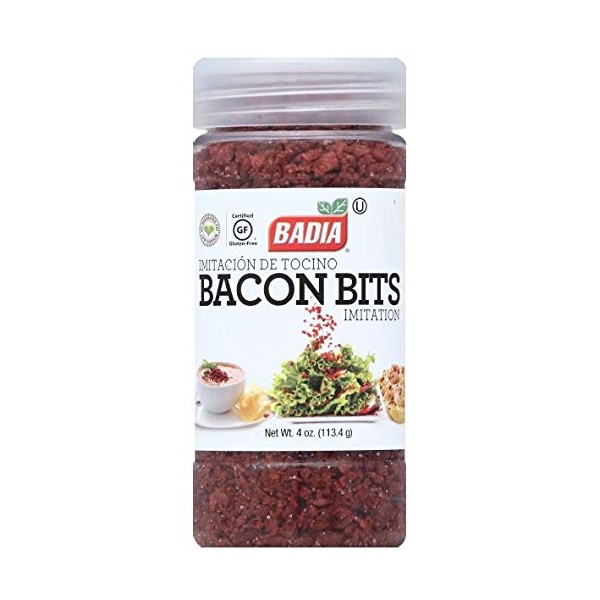 Badia Bacon Bits Imitation, 4 Ounce (Pack of 6)