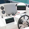 Geloo 8 Gang Marine Rocker Switch Panel, Boat Switch Panel