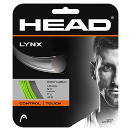 HEAD Lynx - Juego de Cuerdas para Raqueta de Tenis (100 cm, Calibre 16, monofilamento), Color Verde