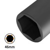 Hlipaty Impact Socket 46mm, 1/2" Square Drive 6 Point Cr-Mo