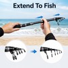 Telescopic Surf Fishing Rod 3.6–5.3m – 30T Carbon Spinning Surfcasting