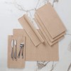 Encasa Ribbed Table Placemats (Set of 6) - Solid Beige