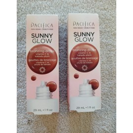 Pacifica (2) Pacifica Sunny Glow Bronzing Drops w Vit. C & Kakadu Plum - 1 Fl oz ea.