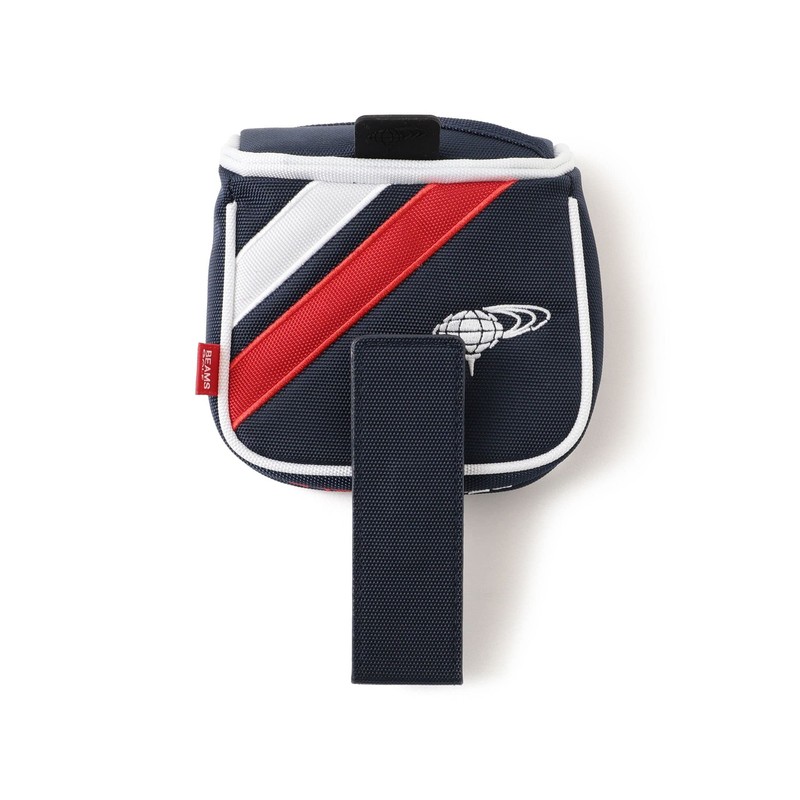 BEAMS GOLF/Double Line Putter Cover (Mallet) Navy -