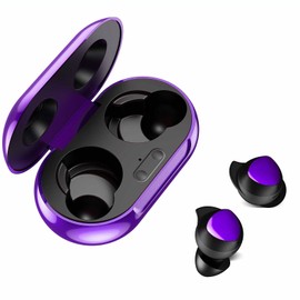 UrbanX Street Buds Plus for TCL 20 R 5G - True Wireless Earbuds w/Hands Free Controls (Wireless Charging Case Included) - Purple