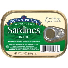Ocean Prince Lightly Smoked Sardines in Oil, 3.75 oz 6 Pack