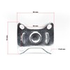 Wiltec Fixed Castor Diameter 75 mm with Rubber Wheel and