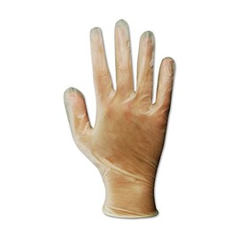 Magid Glove & Safety T5338M-AMZN ComfortFlex Shield Powder-Free Disposable Glove, Vinyl, Medium, Clear (Pack of 100)