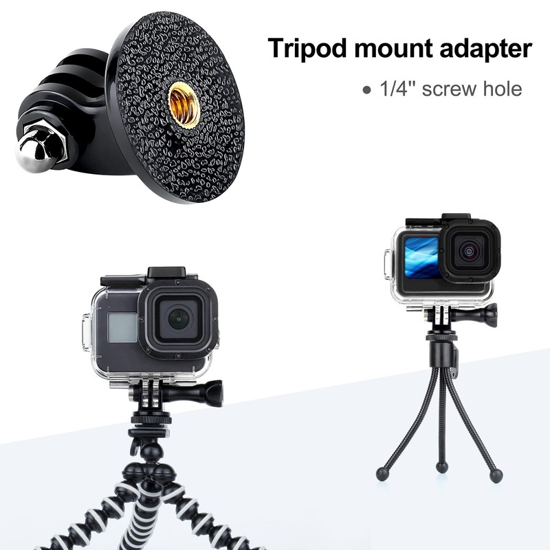 YALLSAME Quick Release Tripod Adapter + Tripod Mount + Cold