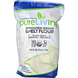 PureLiving Sprouted Grain Organic Spelt Flour (Spelt Flour, 48 Ounce)
