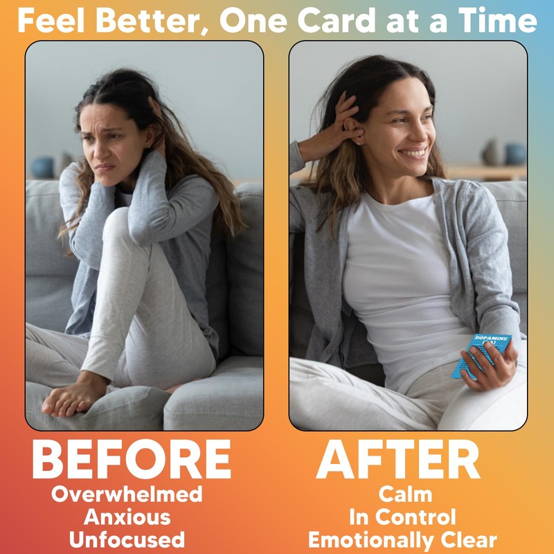 MindMosaic Anxiety & Stress Relief Cards with MoodCube Spinner –
