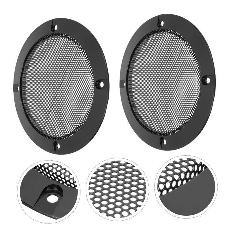 jojofuny 3sets Car Speaker Decorative Cover Speaker Guard Grills for