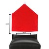 Christmas Dining Chair Covers Set - Stretchable Felt Chair Covers