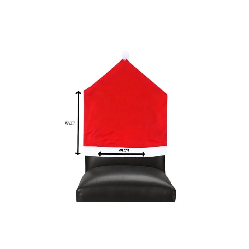 Christmas Dining Chair Covers Set - Stretchable Felt Chair Covers