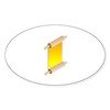 CafePress Rolling Pin Scroll Sticker Sticker (Oval 50 pk)