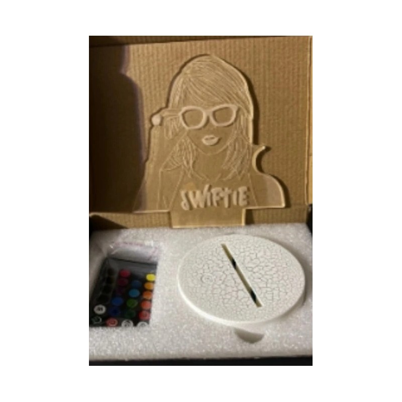 Unbranded 3D Creative Visualization LED Lamp SWIFTIE w Remote &