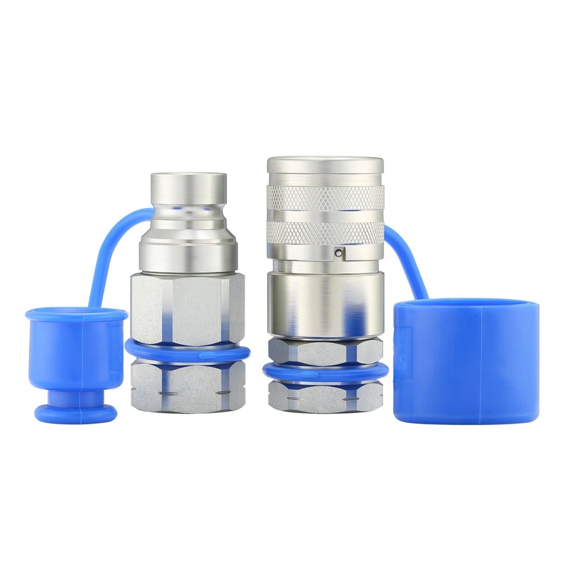 MEASUREMAN Blue Dust Caps Plugs for 1/2" Flat Face Hydraulic