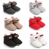Unisex-Baby Fleece Booties Cozy Baby Bootie Socks Non Skid Gripper
