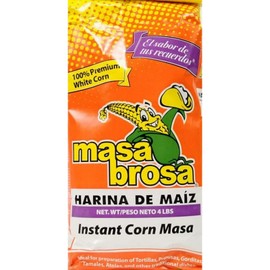 Masa Brosa Instant Corn Mix, 4.4 lb, Gluten Free Harina De Maiz For Tortilla