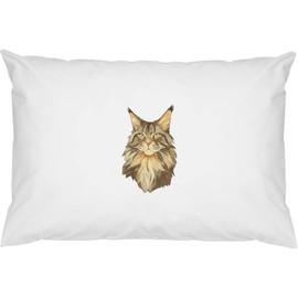 Azeeda 2 x 'Maine Coon Cat Portrait' Cotton Pillow Cases (PW00043216)