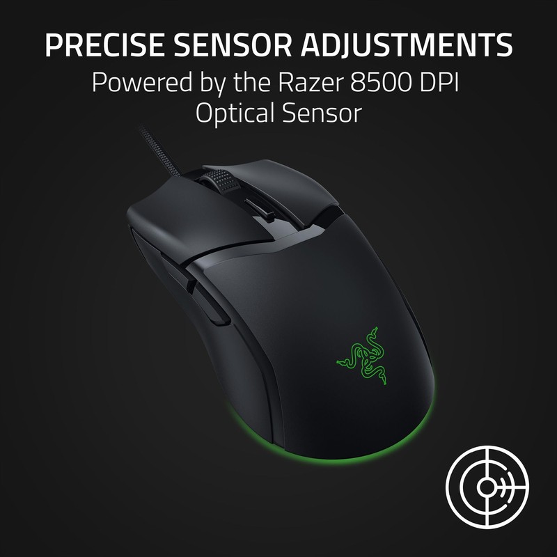 Razer Cobra - Ratón Gamer Ligero con Cable Chroma™ RGB,