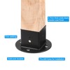 uxcell 2pcs Square Floor Flange, 2" X2" Post Base Brackets