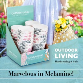 VFM - Tropical Melamine 325ml Tumbler - Outdoor Living - Pack of 6