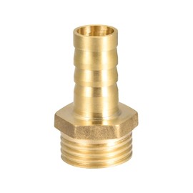 sourcing map Brass Hose Barb Fitting,Connector,12mm Barb x G1/2 Male Pipe Adapter