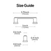 Alzassbg 10 Pack Oil Rubbed Bronze Cabinet Pulls, 3 Inch(76mm)