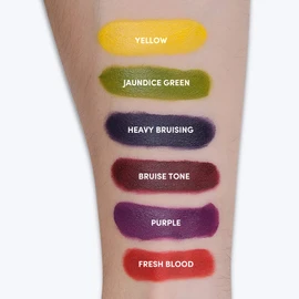 Narrative Cosmetics 6 Colores de Maquillaje en Crema Efectos Especiales con Esponjas de Espuma - Pinturas FX para Maquilladores Profesionales - Carnavales, Televisión