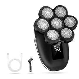 Electric Razors for Women,7D Gifts for Women,Cordless Electric Shaver with Detachable Head Wet/Dry Facial Hair Remover for Legs Painless Water Resistant (Black)