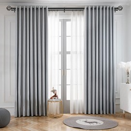 KAMANINA 1 Inch Double Curtain Rod 72 to 144 Inches (6-12 Feet), Black Curtain Rods for Windows 66 to 120, Heavy Duty Telescoping Drapery Rods with Twisted Cage Finials