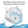 Silicone Swim Cap, 3D Ergonomic Desig Bathing Cap Ideal for